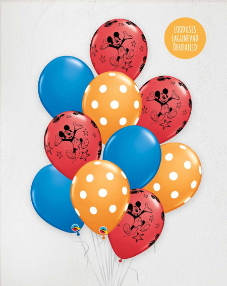 Big L Balloon Bouquet Mickey Mouse