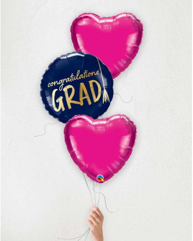 Helium Balloons Graduation gift Grad pink - Graduation gift - Agapics