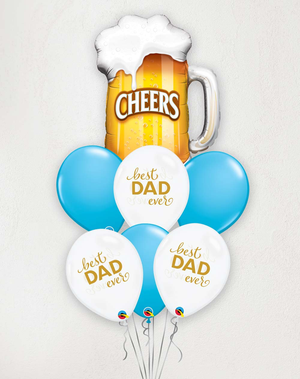 Big Balloon Bouquet Cheers and Best DAD