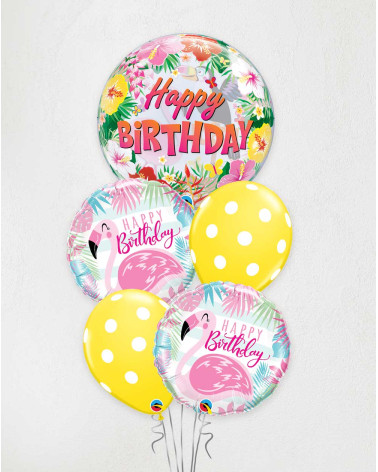 Big Helium Balloons Birthday Birds - Agapics