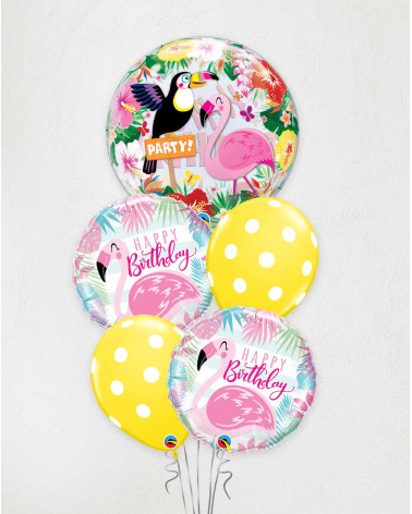 Big Helium Balloons Birthday Birds - Agapics