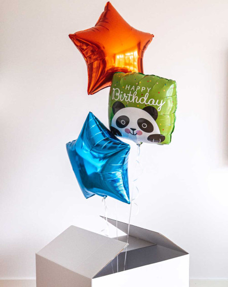 Balloon Bouquet Birthday Panda - Kids helium balloons - Agapics