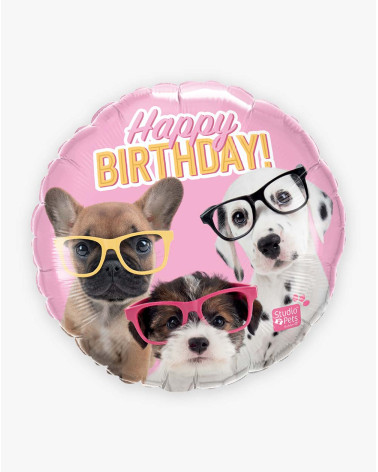 Foil Balloon Puppy birthday - Agapics