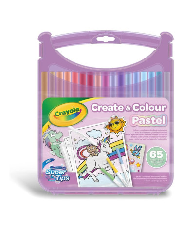 Crayola Pastel Create and color Art Case - Art supplies - Agapics