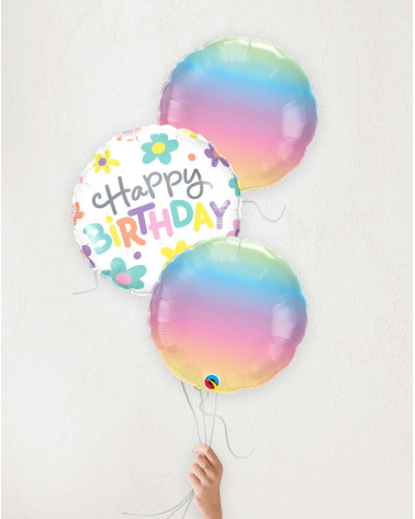 Balloon Bouquet Birthday Flowers ombre