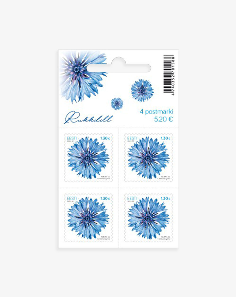 Postmark Rukkilill 1,30€ 4tk