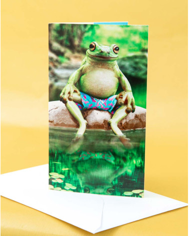 Avanti Pocket Card A sitting Frog