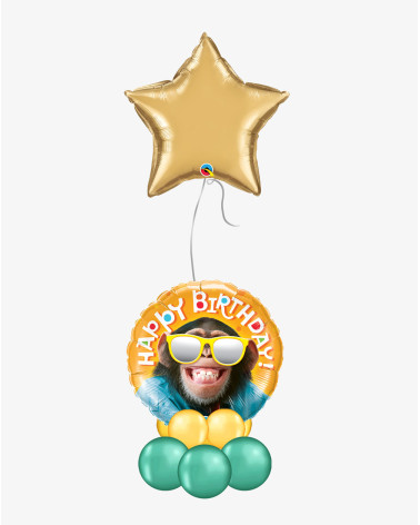 Balloons Birthday Monkey