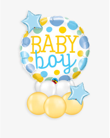 Balloons Baby Boy Starry - Agapics