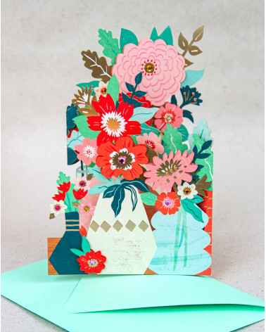 Hallmark Card Flowers in a vase
