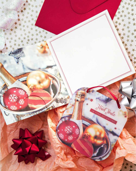 Moving Christmas Card Shine with tree decoration - Agapics