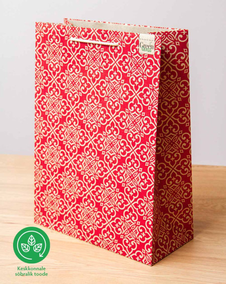 Grass Extra Large Gift Bag XL Pattern - Sustainable gift bags - Agapics