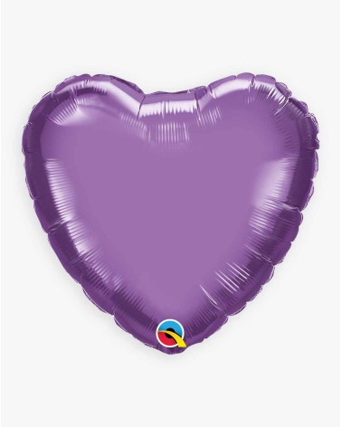 Foil Balloon Purple heart - Agapics