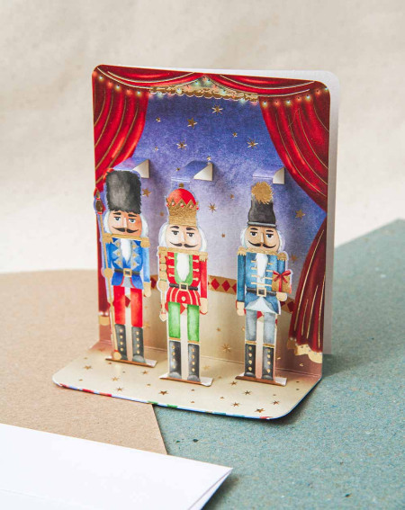 3D Christmas Card Nutcraker - Christmas decorations - Agapics