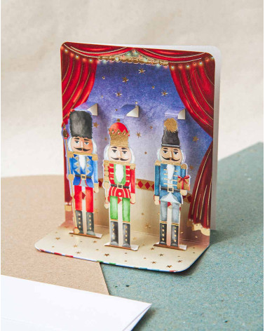 3D Christmas Card Nutcraker - Christmas decorations - Agapics