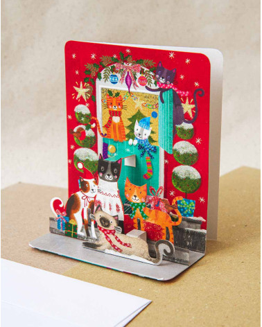 3D Christmas Card Animals - Christmas moods - Agapics