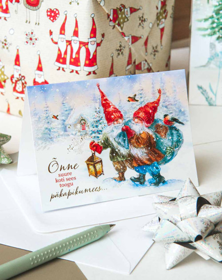 Christmas Card The elves are coming - Holiday Greetings - Agapics