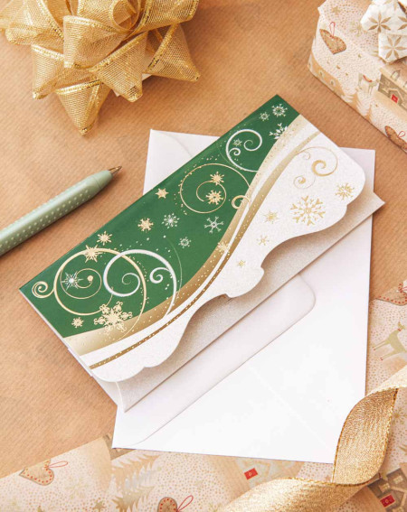 Pocket Card Green and white - Money pocket cards - Agapics