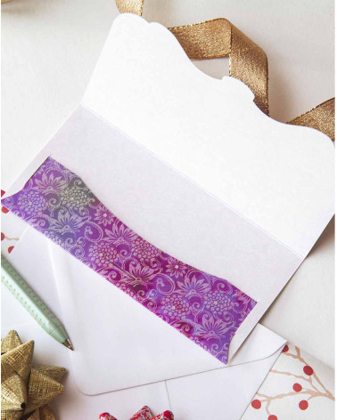 Pocket Card Purple shine - Money pocket postcards - Agapics