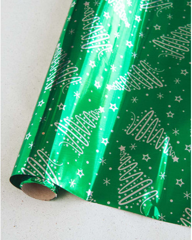 Cello Wrapping paper Green 1,5m - Agapics