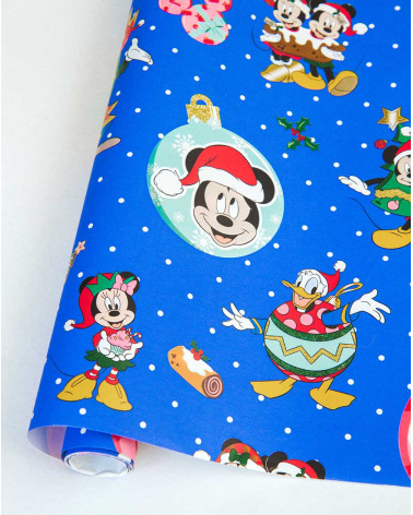 Wrapping Paper Disney characters 2m blue - Holiday wrapping - Agapics