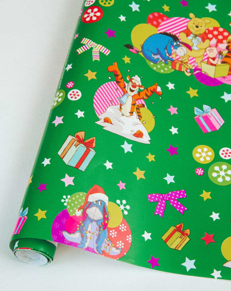 Wrapping paper Winnie the Puhh and friends 2m - Christmas gifts - Agapics