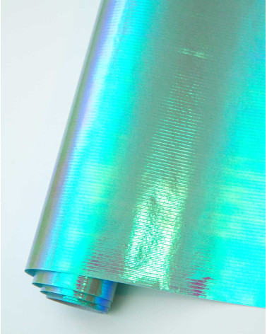 Wrapping paper Iridescent turquoise 1,5m