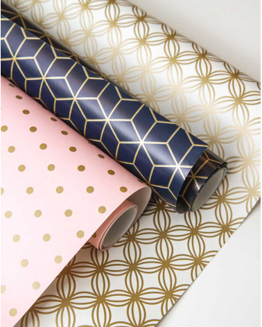 Wrapping paper Golden pattern 2m