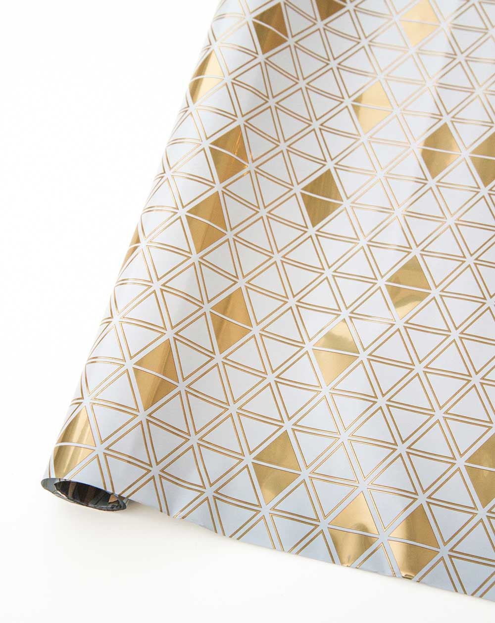 Cello Wrapping paper Golden pattern 1,5m - Present supplies - Agapics