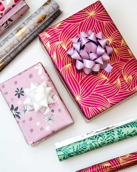 Wrapping paper Flowers 1,5m - Gift wrapping - Agapics