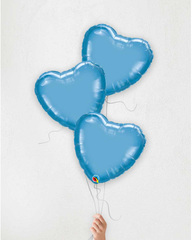 Balloon Bouquet Blue hearts