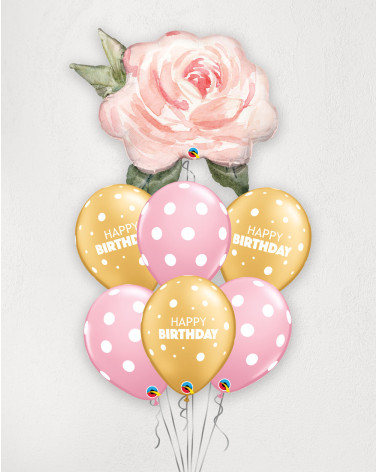 Big Balloon Bouquet Birthday Rose