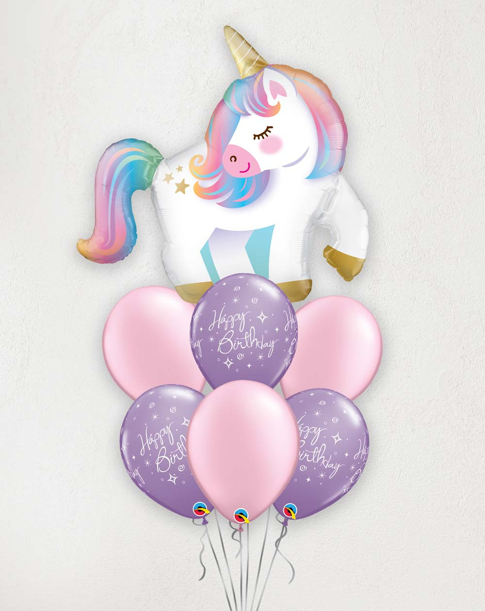 Big Balloon Bouquet Birthday Unicorn