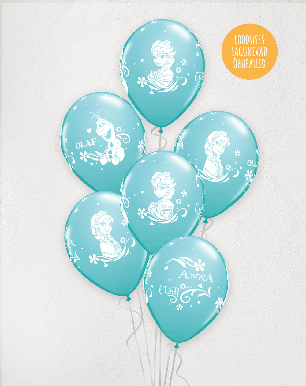 Frozen -Elsa and Anna Heart Balloon