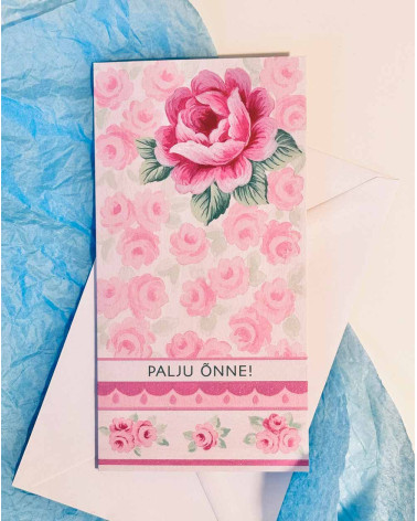 Pocket Card Pink flowers