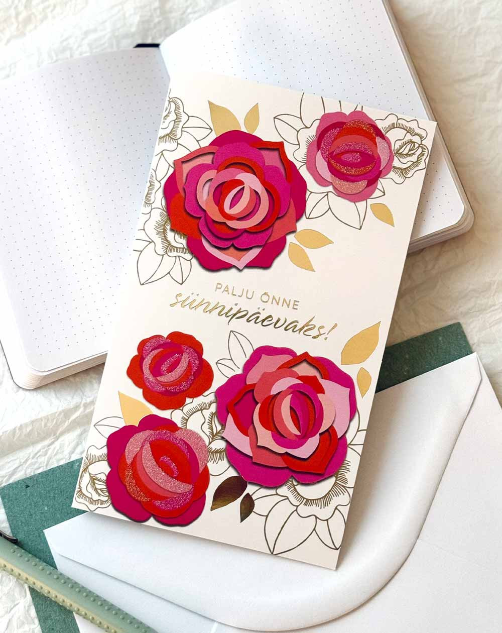 Card Birthday Roses