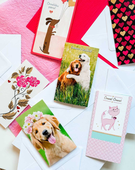 Avanti Pocket Card Happy Dog - Greeting card - Agapics