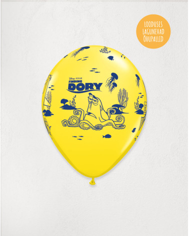 Latex Balloon Yellow Dory - Kids party balloons - Agapics