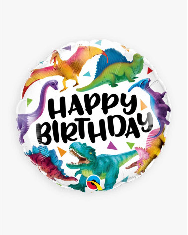 Foil Balloon Birthday Dinosaurs