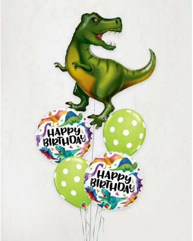 Big Balloon Bouquet Birthday Dinosaurs 107cm