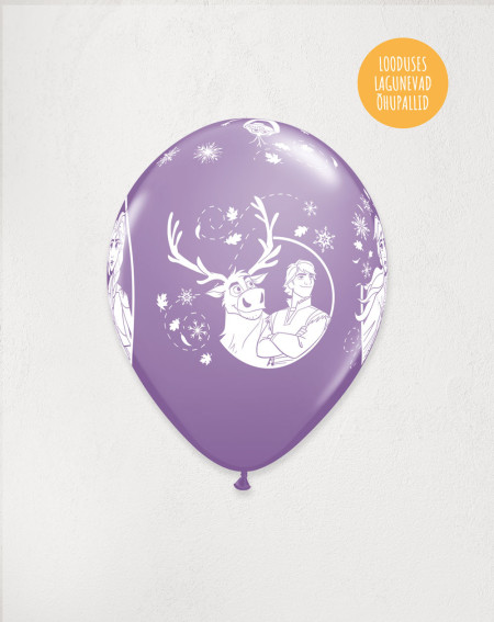 Latex Balloon Purple Frozen - Agapics