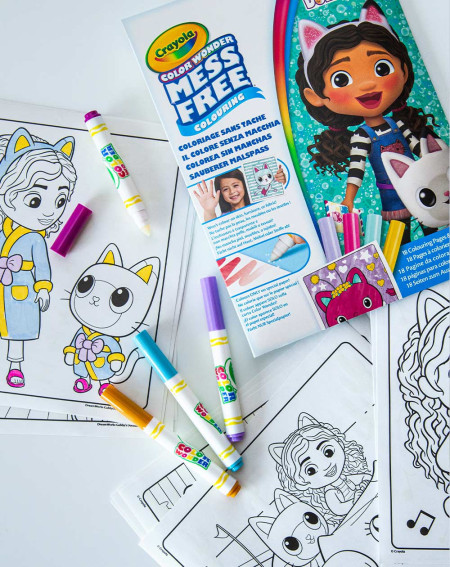 Crayola Color Wonder Gabby's Dollhouse - Stressfree coloring - Agapics