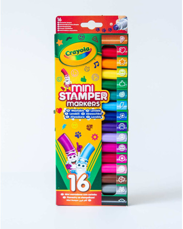 Crayola Washable stamper minimarkers 16pc - Back to school supplies - Agapics