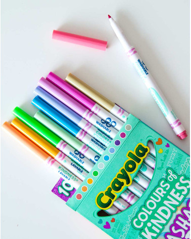 Crayola Washable markers Colours of Kindness 10pc fine line