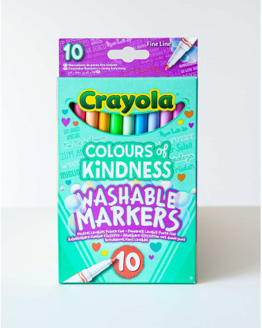 Crayola Washable markers Colours of Kindness 10pc fine line
