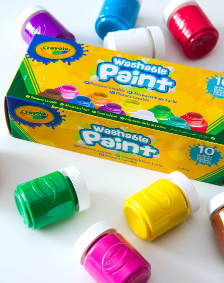 Crayola Pestavad värvid pudelis 10 värvi - Koolitooted - Agapics