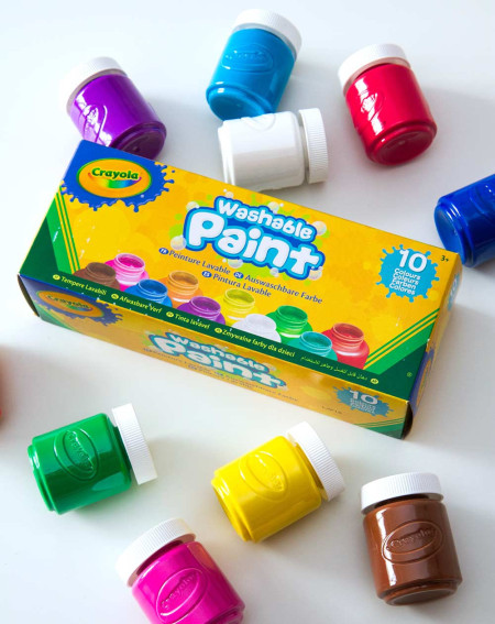 Crayola Washable paint bottles 10 colors - School supplies - Agapics