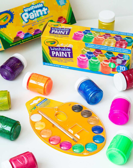 Crayola Washable paint bottles 10 colors - School supplies - Agapics