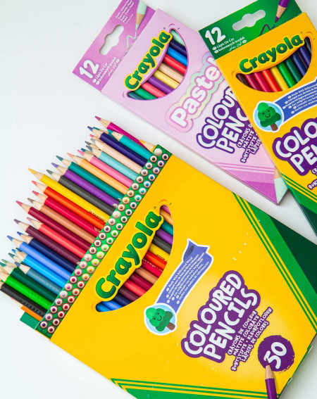 Crayola Värvipliiatsid 50tk - Koolitarbed lastele - Agapics