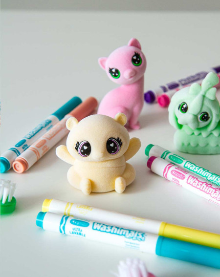 Crayola Washimals pastelne loomake kollane - Sünnipäevaks kink - Agapics